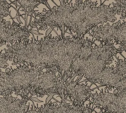 Vliestapete Floral Kräuter beigebraun schwarz 36972-5