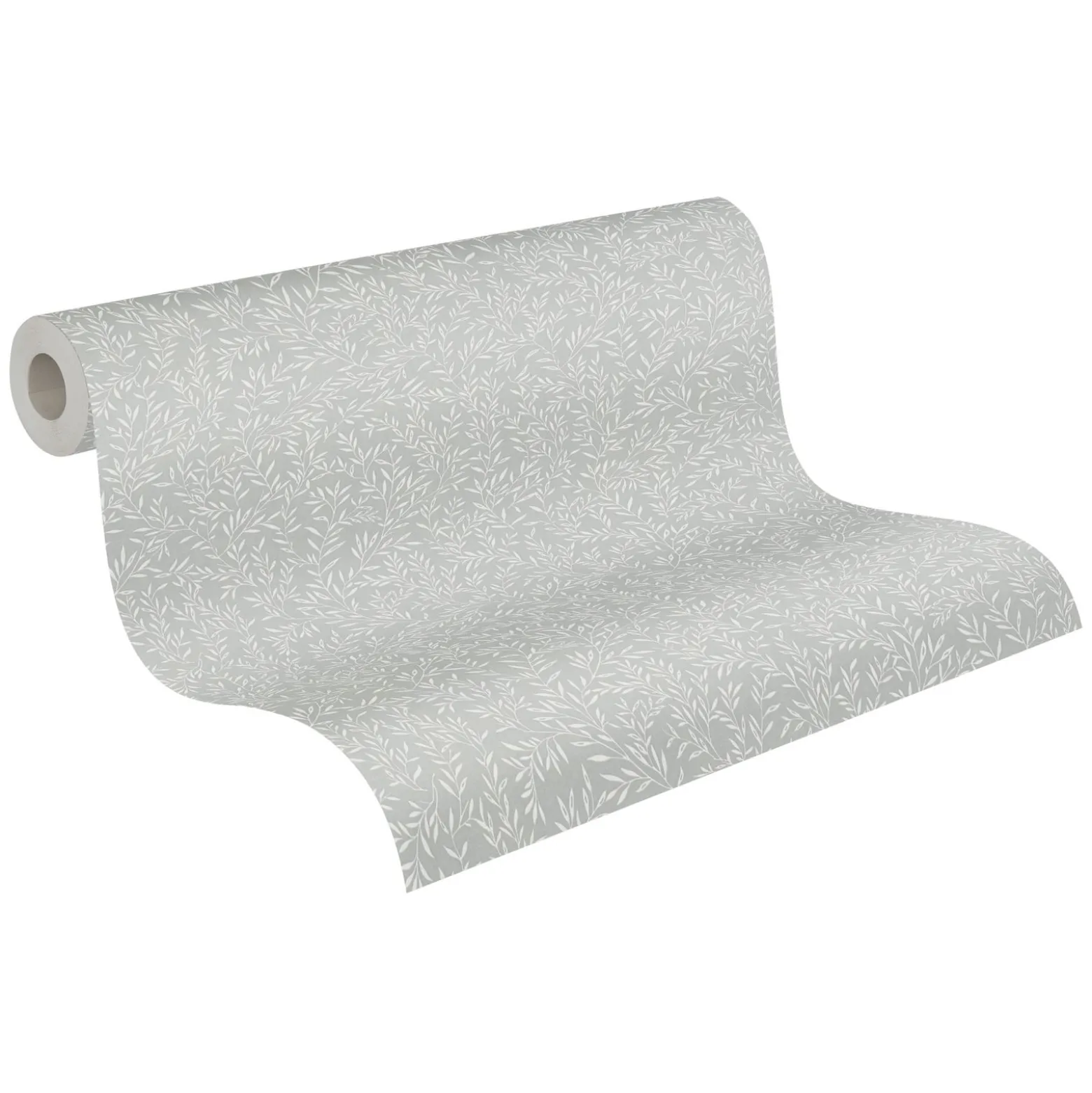 Vliestapete Floral Landhaus Stil Grau Weiß 39073-4