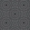 Vliestapete Floral Mandala Schwarz Silber Metallic 38968-1