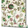 Vliestapete Floral Modern Creme Grün Rot 47648
