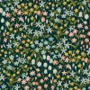 Vliestapete Floral Muster Blau Grün Rosa A64102
