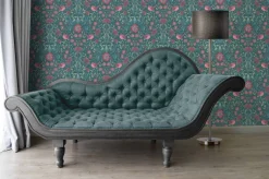 Vliestapete Floral Ornamente Petrol Rosa Blau 39075-4
