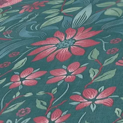 Vliestapete Floral Ornamente Petrol Rosa Blau 39075-4