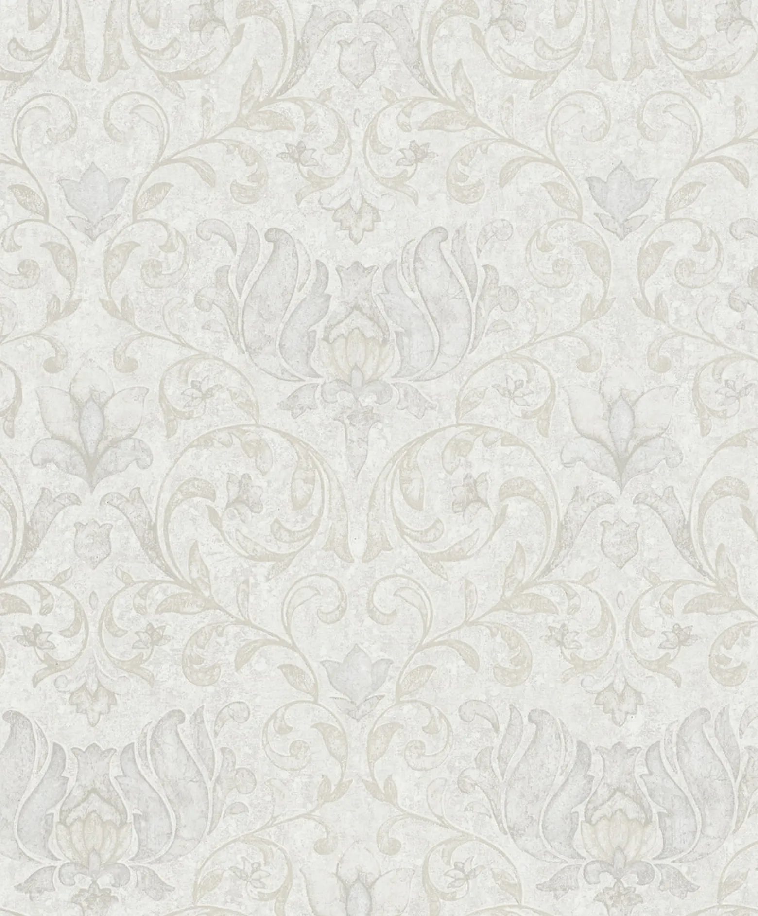 Vliestapete Floral Ornamente Grau Creme Beige 35148