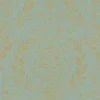 Vliestapete Floral Ornamente Grün Gold Metallic 82510
