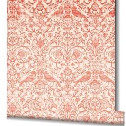 Vliestapete Floral Ornamente Beige Orange 47622