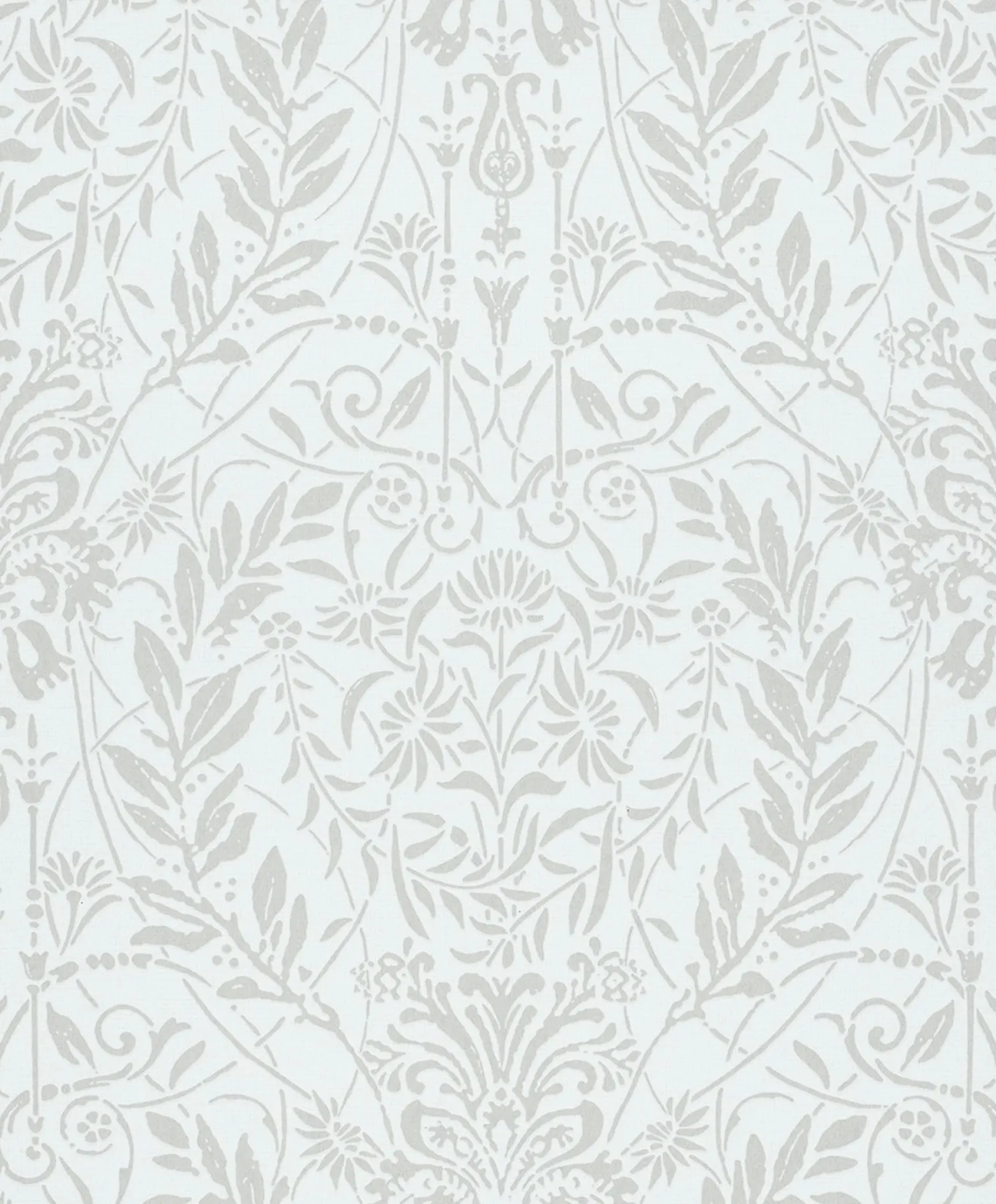 Vliestapete Floral Ornamente Grau Silber Metallic 82511