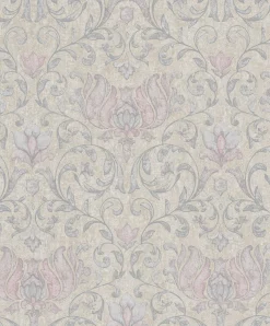 Vliestapete Floral Ornamente Beige Grau Rosa 35152