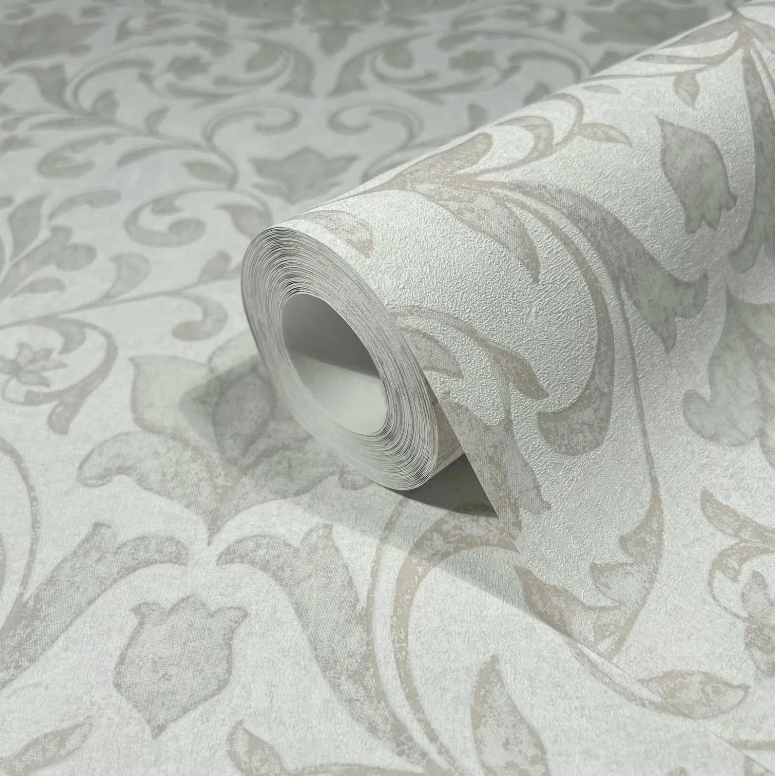Vliestapete Floral Ornamente Creme Beige Grau 35168