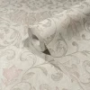 Vliestapete Floral Ornamente Beige Creme Rot 35149