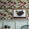 Vliestapete Floral Palmen weiß rot grün 37757-2