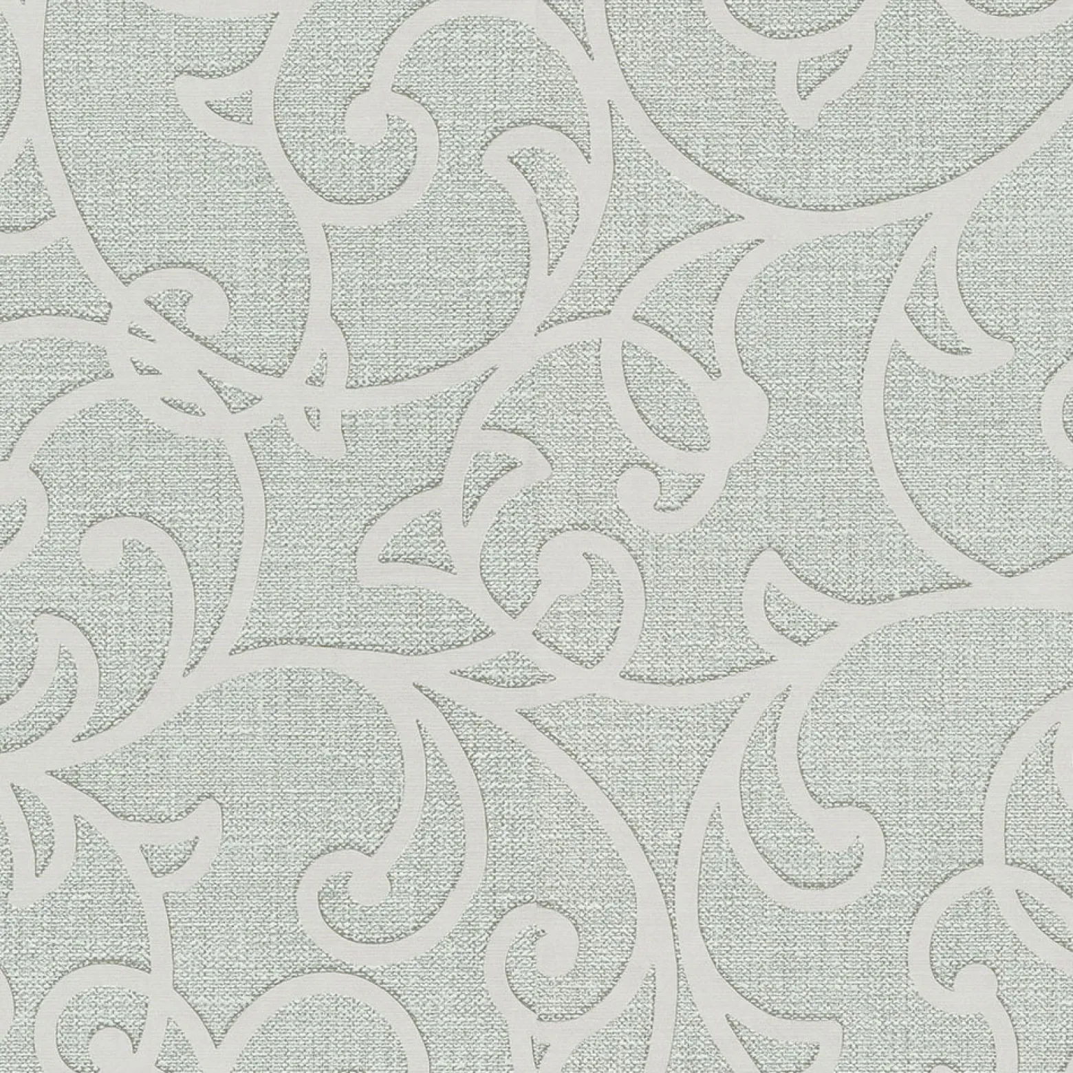 Vliestapete Floral Ranken Grün Creme Metallic 10467-24