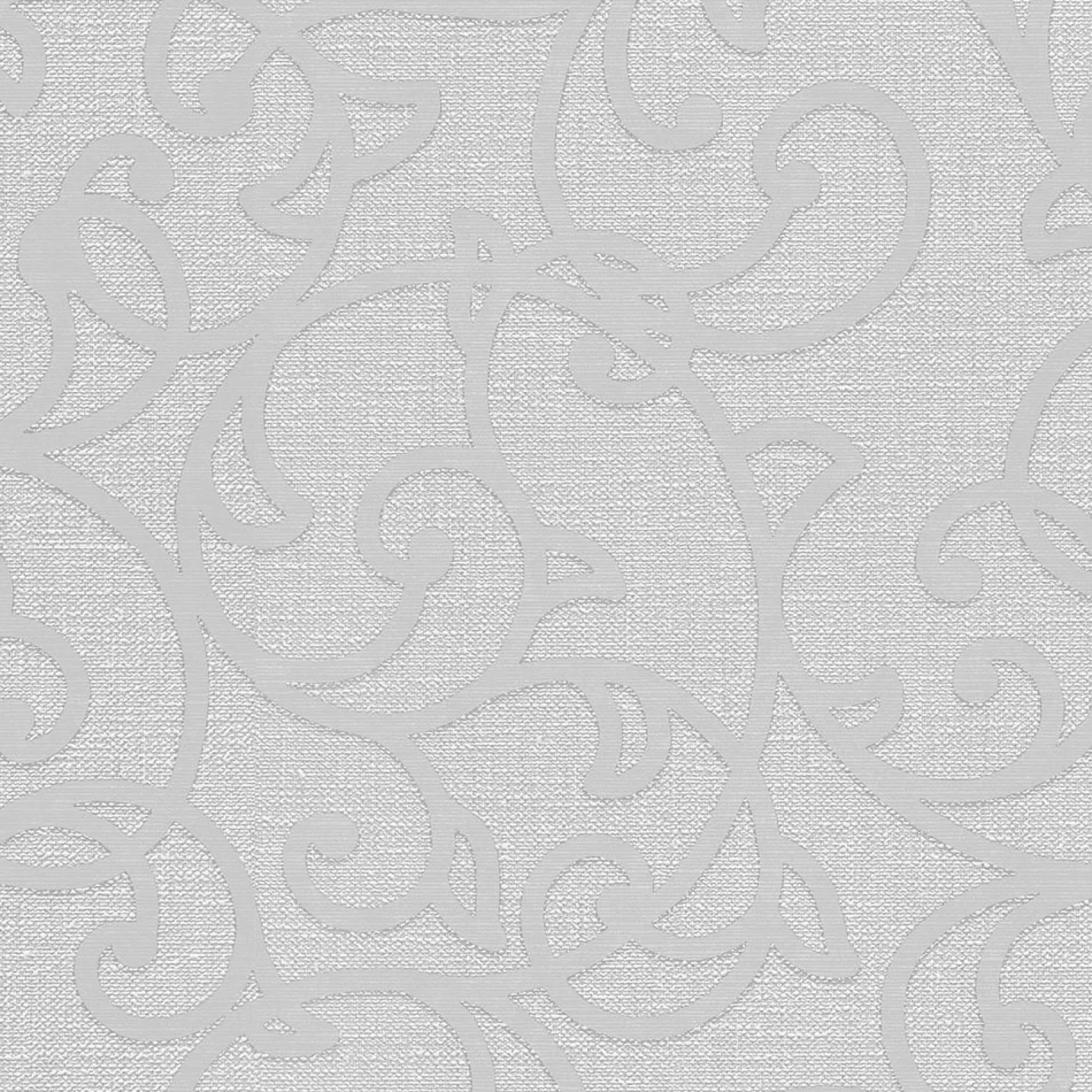 Vliestapete Floral Ranken Hellgrau Silber Metallic 10467-31