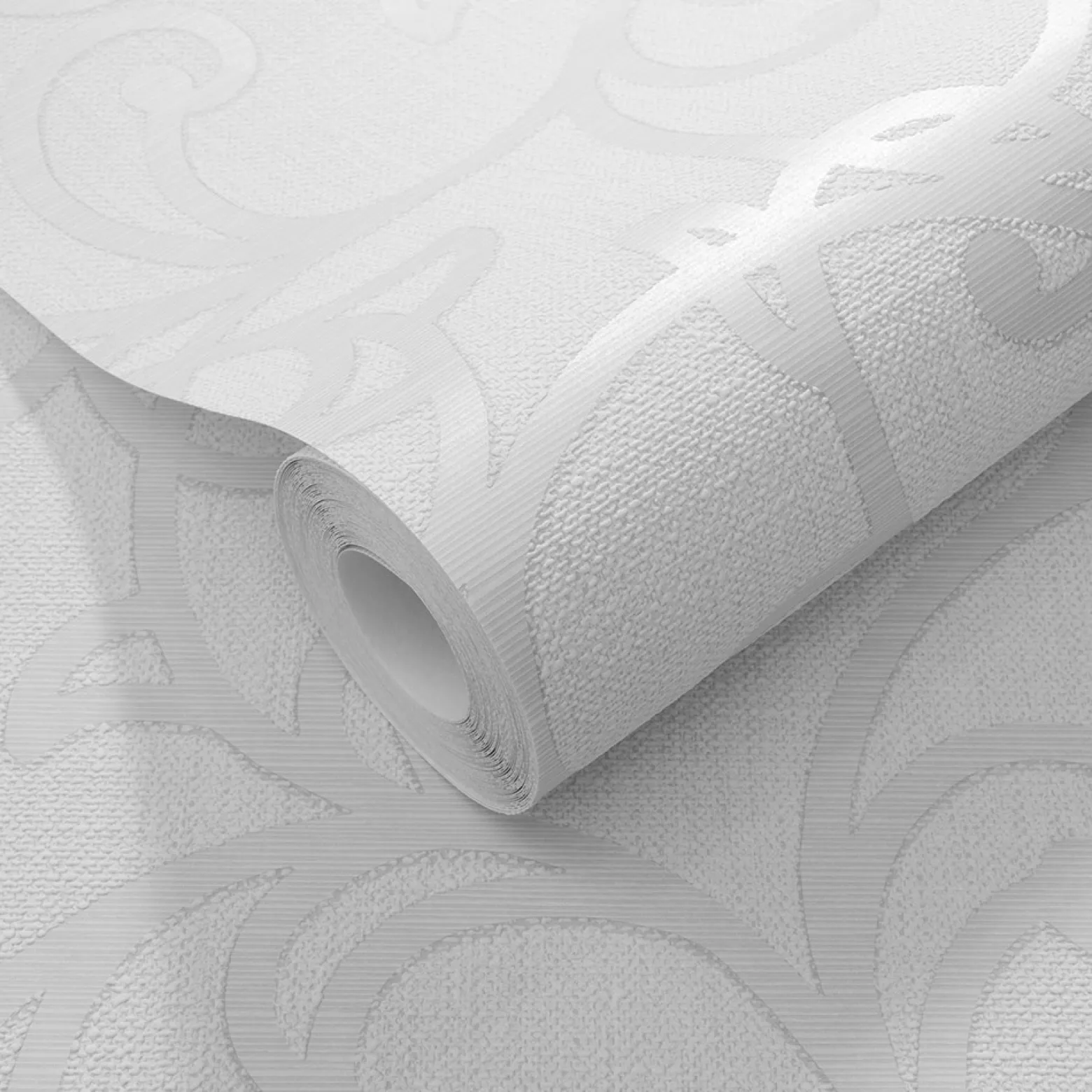 Vliestapete Floral Ranken Hellgrau Silber Metallic 10467-31