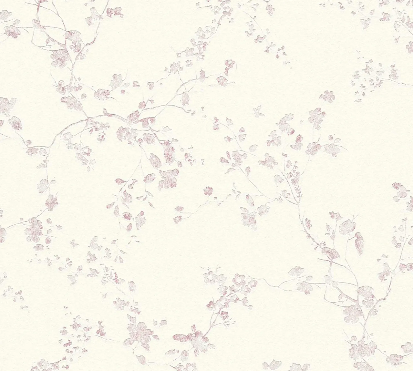 Vliestapete Floral Ranken weiß rosa Glanz 36896-1