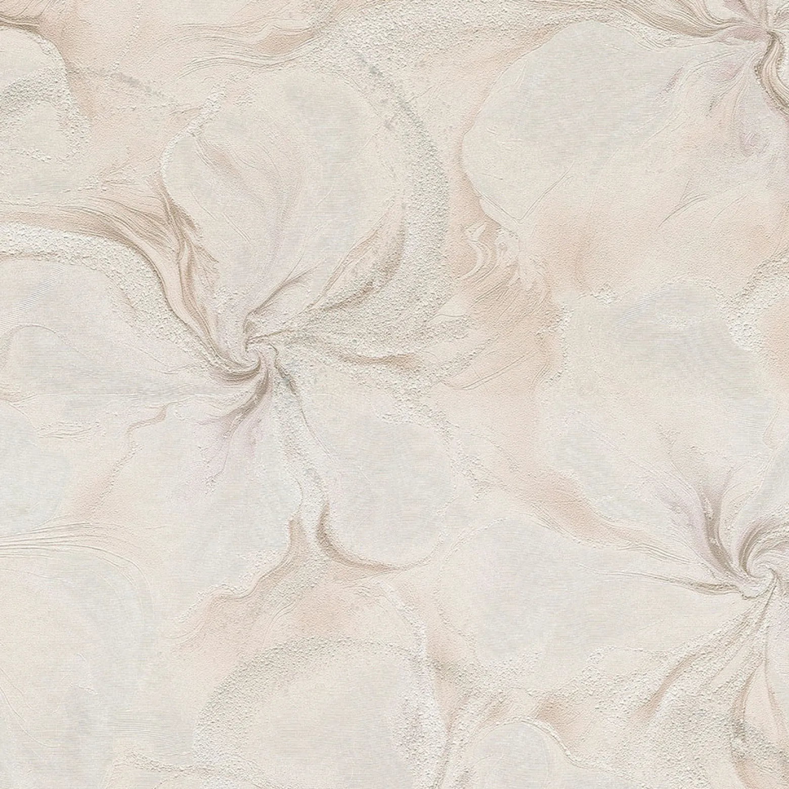 Vliestapete Floral Rosa Beige Silber Glitzer 10514-05