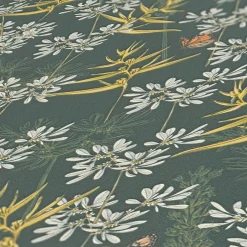 Vliestapete Floral Schmetterlinge Petrol Weiß 39423-2