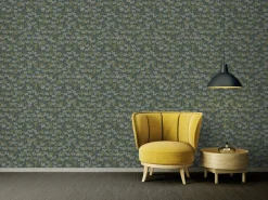 Vliestapete Floral Schmetterlinge Petrol Weiß 39423-2