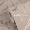 Vliestapete Floral Shabby Beige Silber Metallic 79004-3