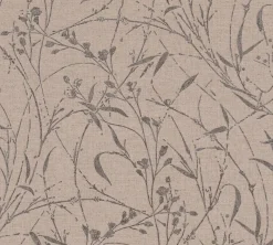 Vliestapete Floral Shabby Beige Silber Metallic 79004-3