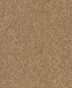 Vliestapete Floral Shabby Braun Gold Metallic 35533