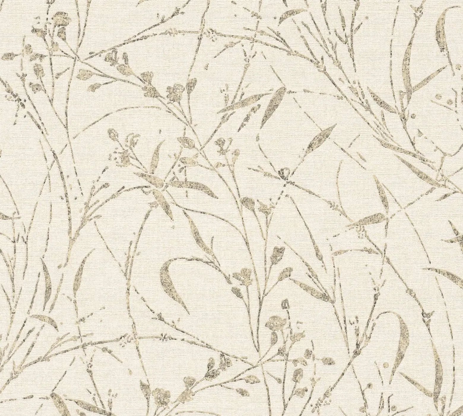 Vliestapete Floral Shabby Creme Beige Metallic 79004-1