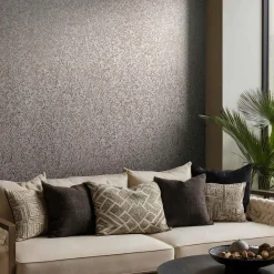 Vliestapete Floral Shabby Grau Kupfer Metallic 35534