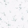 Vliestapete Floral Striche weiß blau Glanz 6749-30
