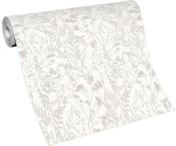 Vliestapete Floral Sträucher creme beige 10251-14