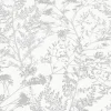 Vliestapete Floral Sträucher weiß grau silber 10251-31