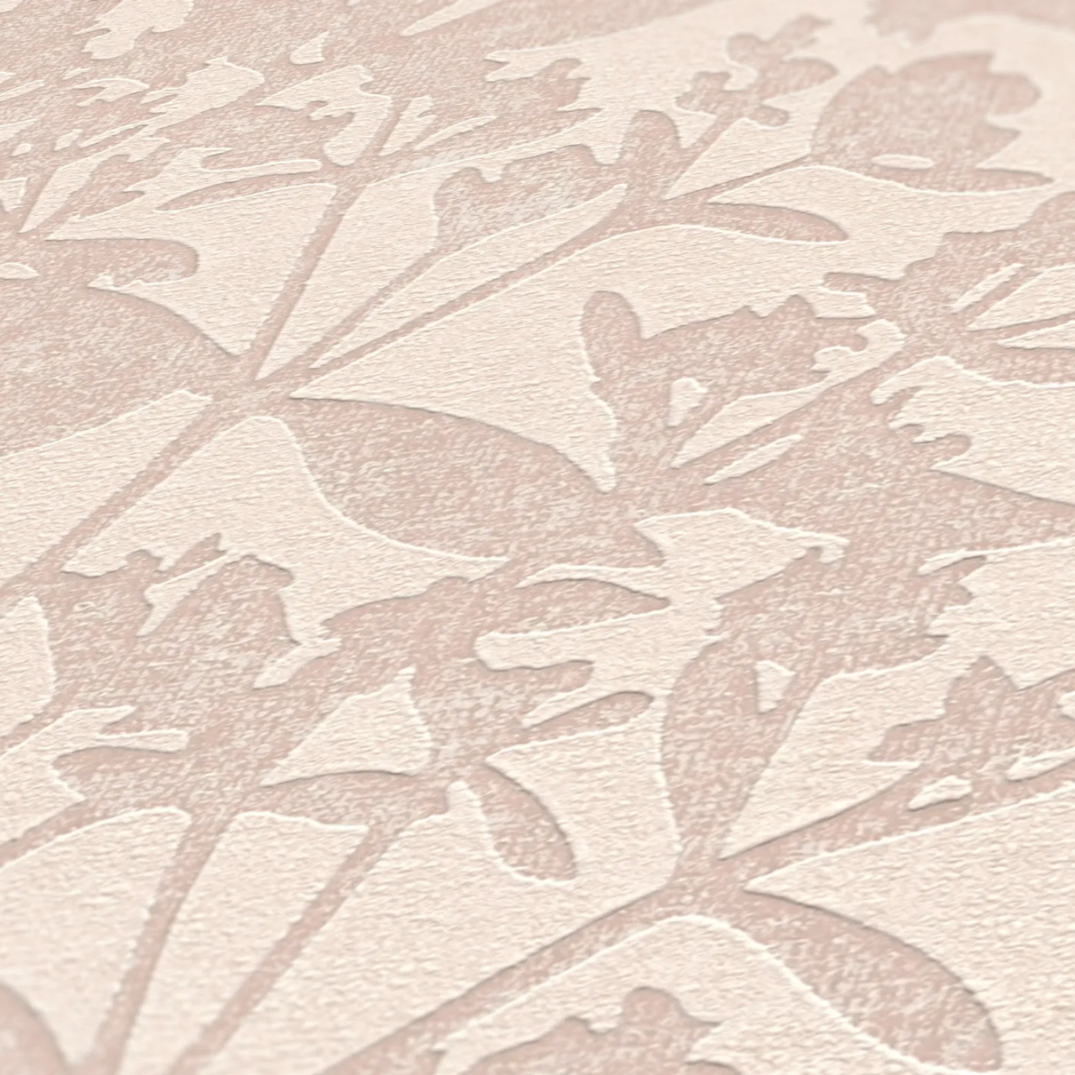 Vliestapete Floral Struktur Meliert Beige Creme 38924-1