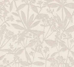 Vliestapete Floral Struktur Meliert Beige Creme 38924-1