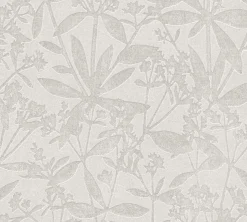 Vliestapete Floral Struktur Meliert Grau Creme 38924-3