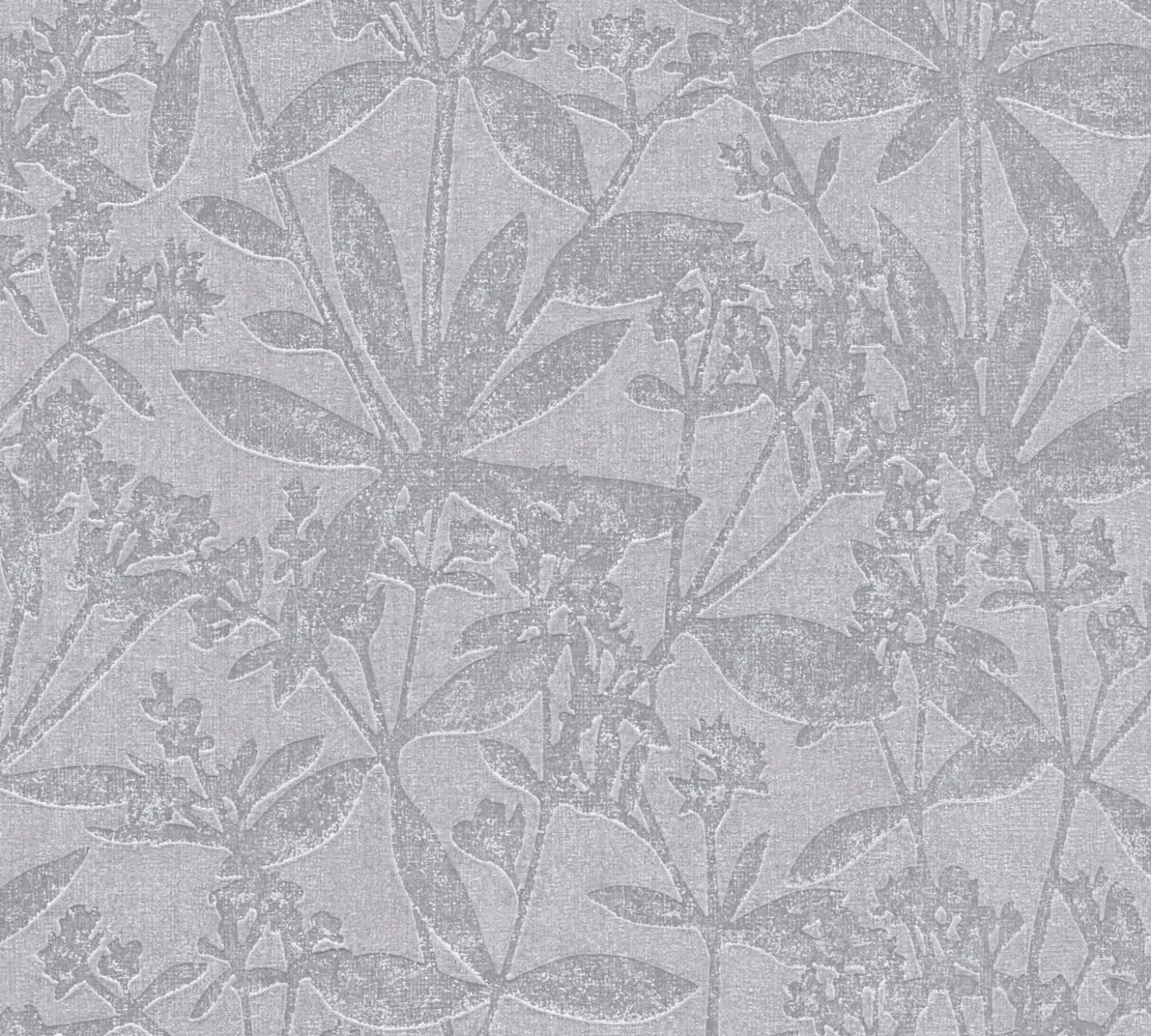 Vliestapete Floral Struktur Meliert Grau Blau 38924-4