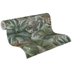 Vliestapete Floral Tropen Exotik Grün Blau 39222-3