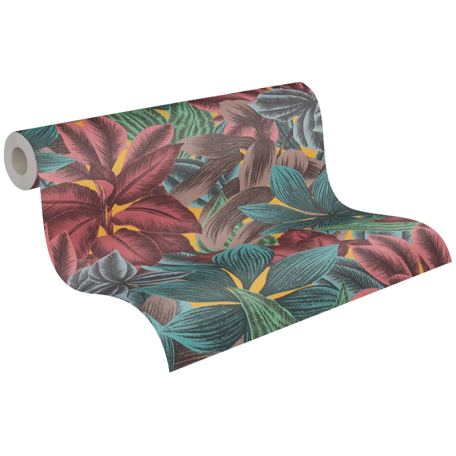 Vliestapete Floral Tropen Exotik Rosa Blau 39222-2