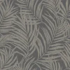 Vliestapete Floral Tropen Grau Silber Metallic MN2013