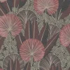Vliestapete Floral Tropisch Rot Gold Metallic A54702