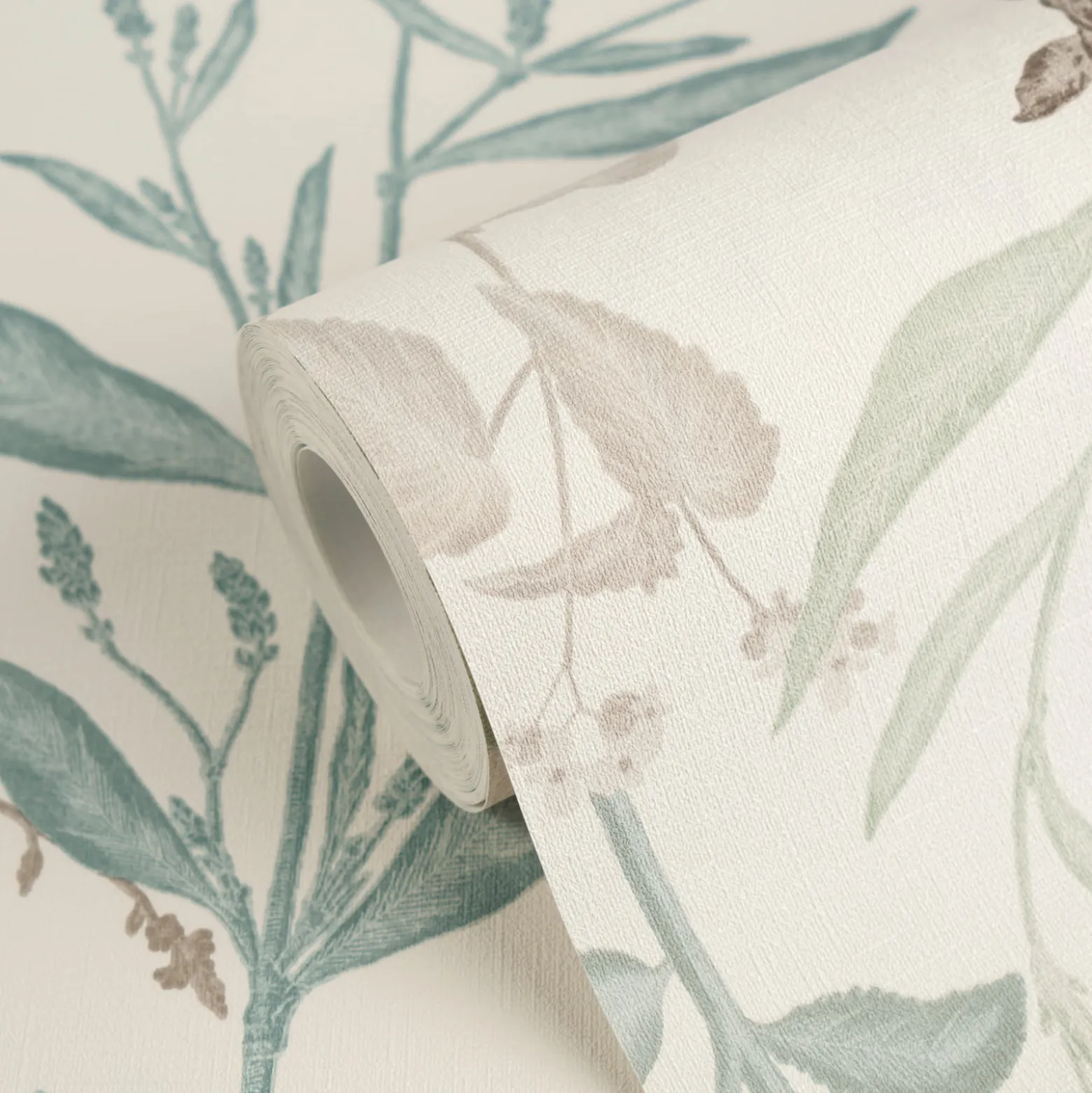 Vliestapete Floral Tropisch Weiß Grün Braun 79009-2