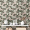 Vliestapete Floral Vintage Blumen Rosa Grün 39426-2