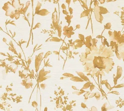 Vliestapete Floral Vintage Creme Gold Metallic 79061-4