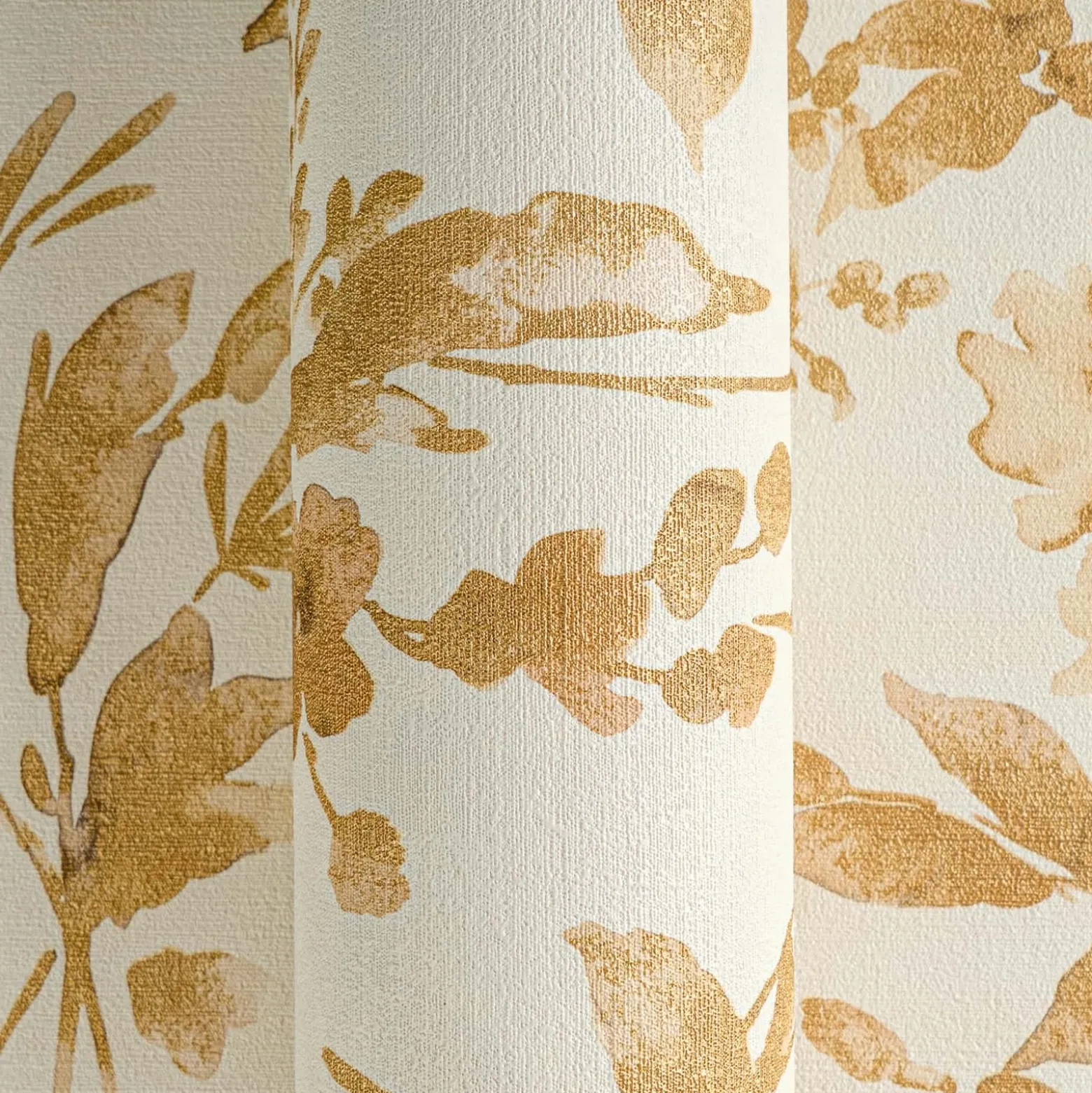 Vliestapete Floral Vintage Creme Gold Metallic 79061-4