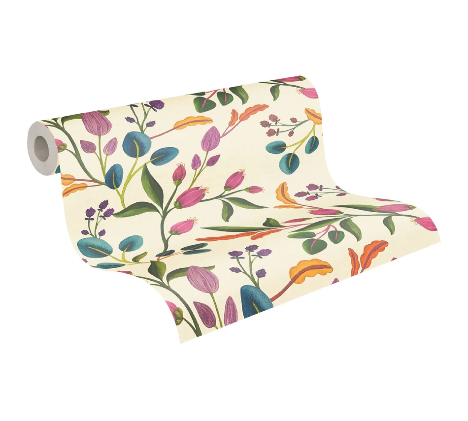 Vliestapete Floral Vintage Creme Bunt 78211-1