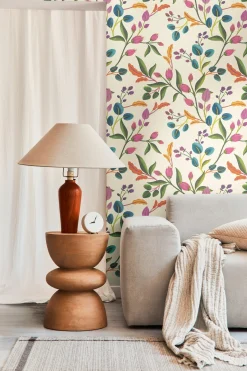 Vliestapete Floral Vintage Creme Bunt 78211-1