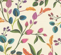 Vliestapete Floral Vintage Creme Bunt 78211-1