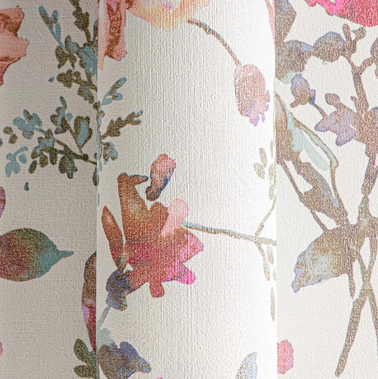 Vliestapete Floral Vintage Creme Rosa 79061-1