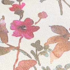 Vliestapete Floral Vintage Creme Rosa 79061-1
