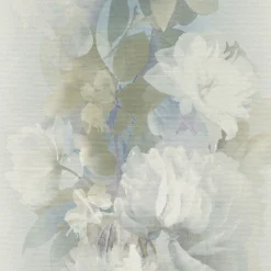 Vliestapete Floral Vintage Grau Blau Grün 10513-08
