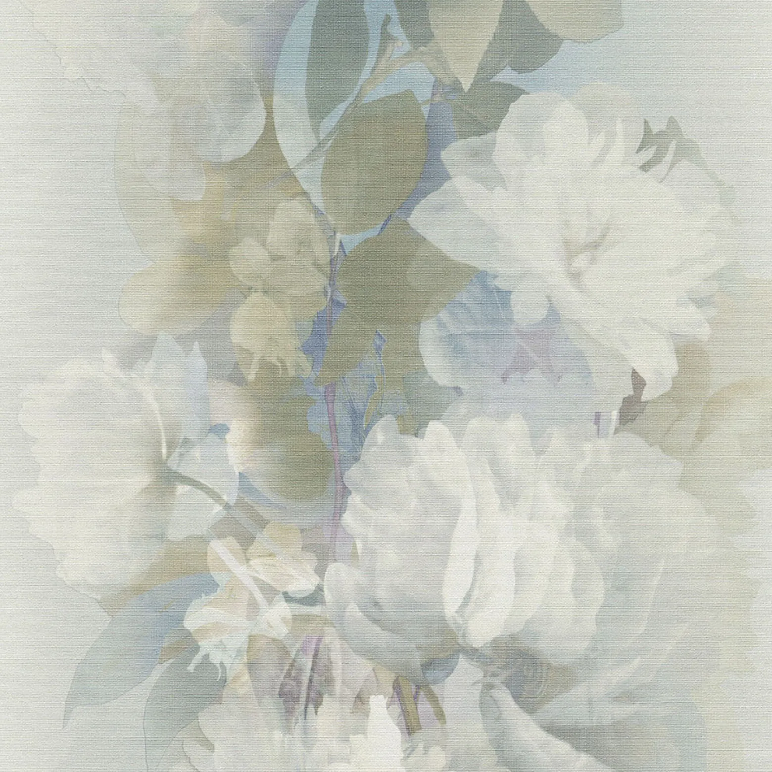 Vliestapete Floral Vintage Grau Blau Grün 10513-08