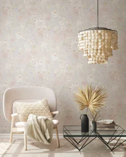 Vliestapete Floral Vintage Grau Weiß 38636-4